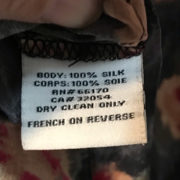 Kimchi Blue Silk Floral Shirt Dress size XS - Picture 5 of 5